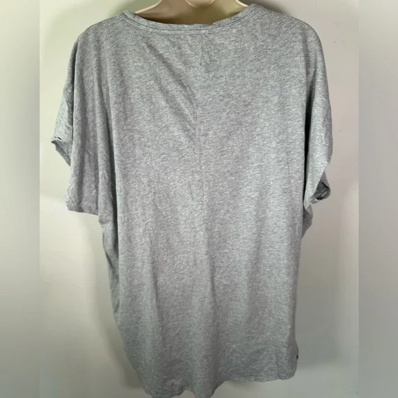 Victoria secret grey 100% cotton top with silver logo women’s size m/L - Picture 6 of 6